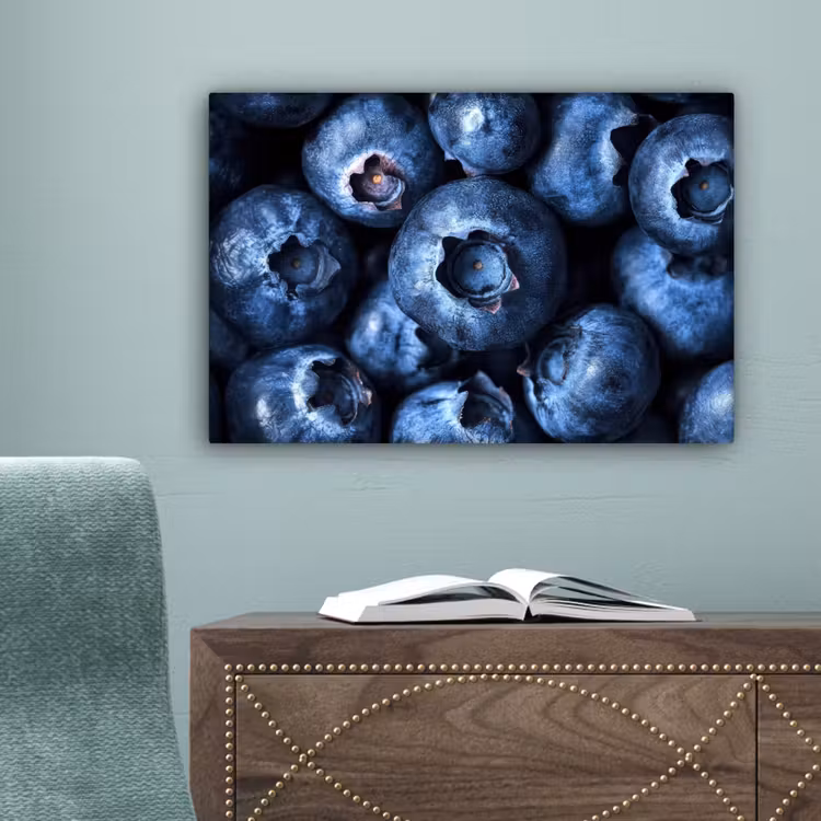 Bessen - Blauw - Fruit canvas 2cm klein -sfeer4