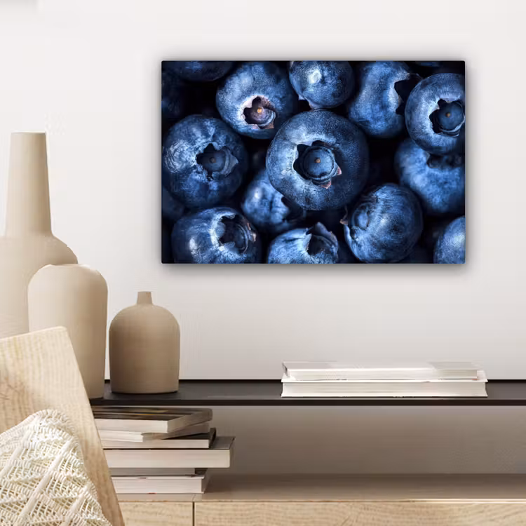 Bessen - Blauw - Fruit canvas 2cm klein -sfeer6