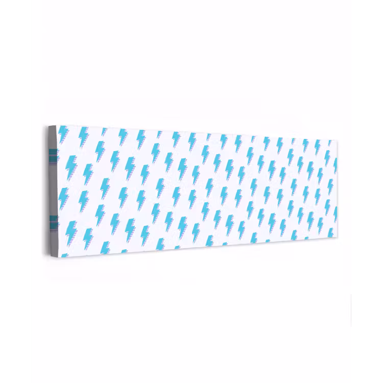 Blauw - Paars - Bliksem canvas 2cm klein 828 -z3d