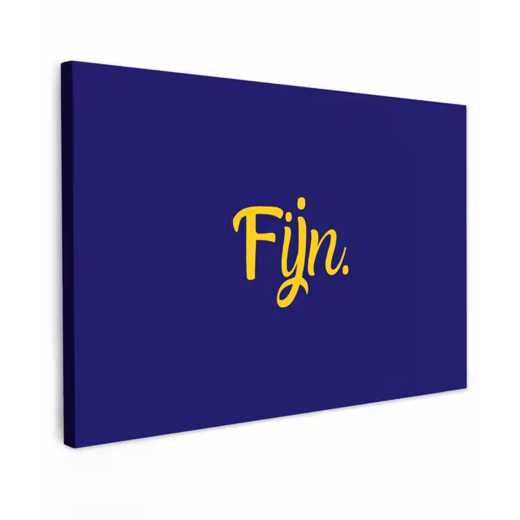 Blauw - Geel - Fijn canvas 2cm klein -z3d