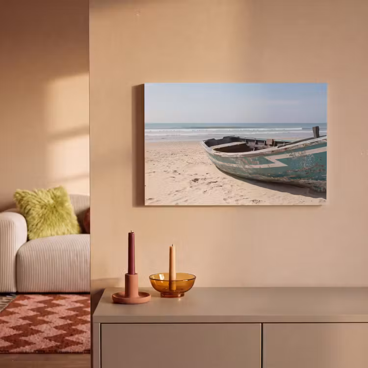 Boot - Zandstrand - Zee canvas 2cm klein -sfeer1