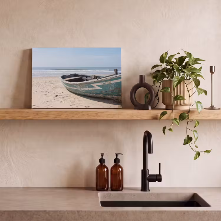 Boot - Zandstrand - Zee canvas 2cm klein -sfeer3