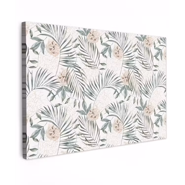 Bohemian - Bloemen - Bladeren - Jungle - Tropical canvas 2cm klein -z3d
