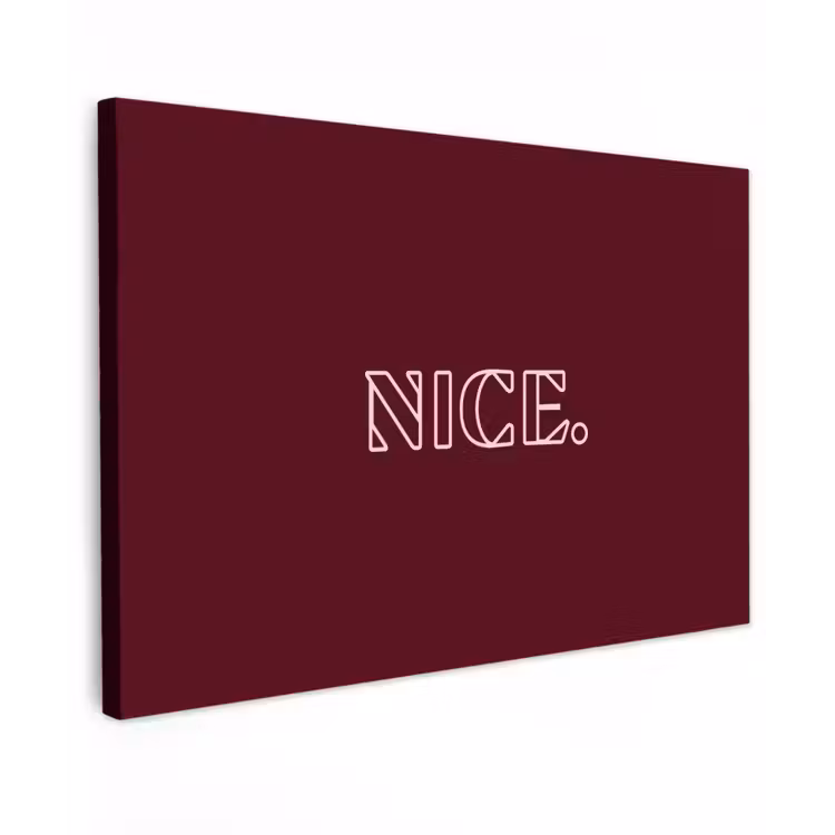 Bordeaux - Nice - minimalistisch canvas 2cm klein -z3d