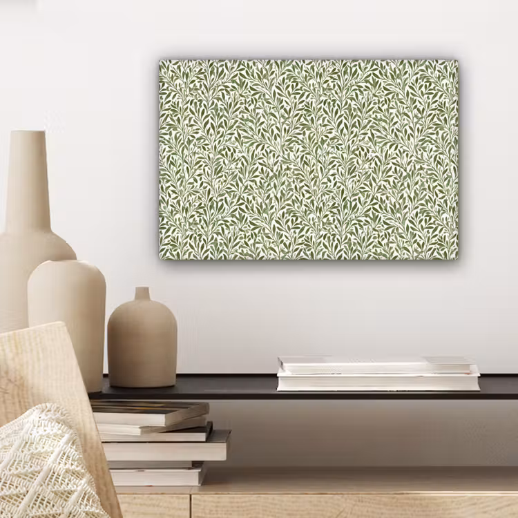 Botanisch - Takken - Groen canvas 2cm klein 34 -sfeer6