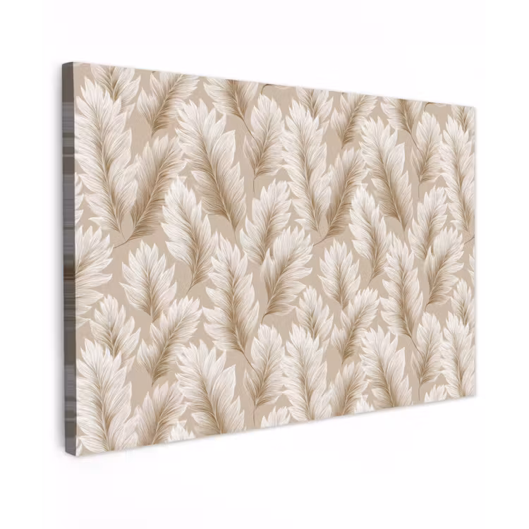 Botanisch - Patroon - Beige canvas 2cm klein 34 -z3d