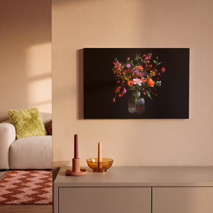 Boeket - Veldbloemen - Vaas canvas 2cm klein -sfeer1