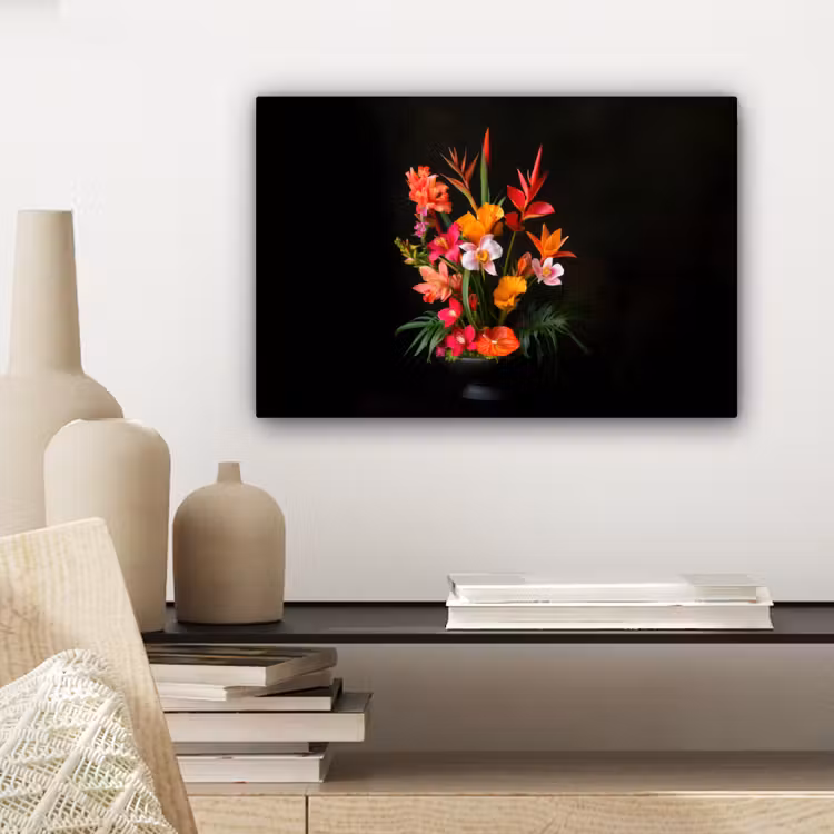 Boeket - Bloemen - Exotisch canvas 2cm klein -sfeer6