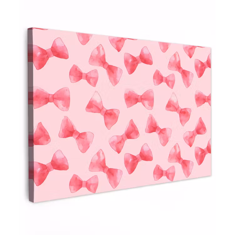 Strikken - Aquarel - Roze canvas 2cm klein 34 -z3d