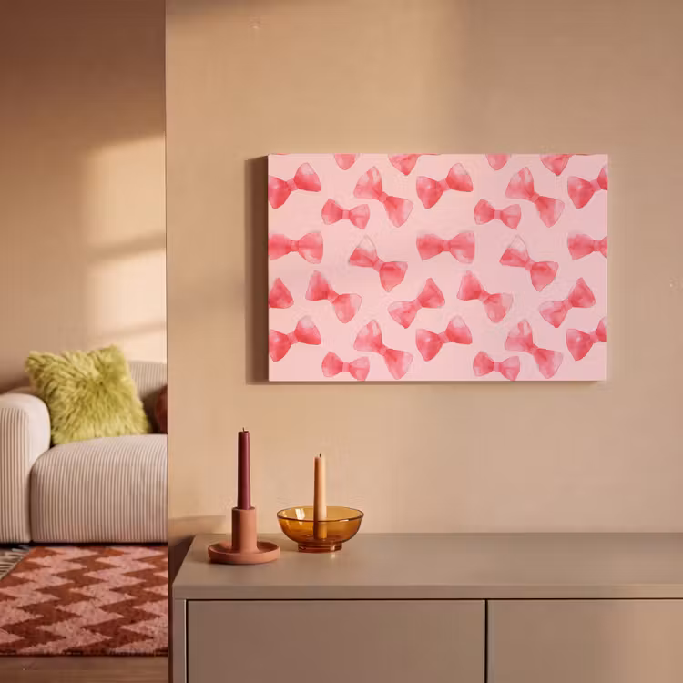 Strikken - Aquarel - Roze canvas 2cm klein 34 -sfeer1