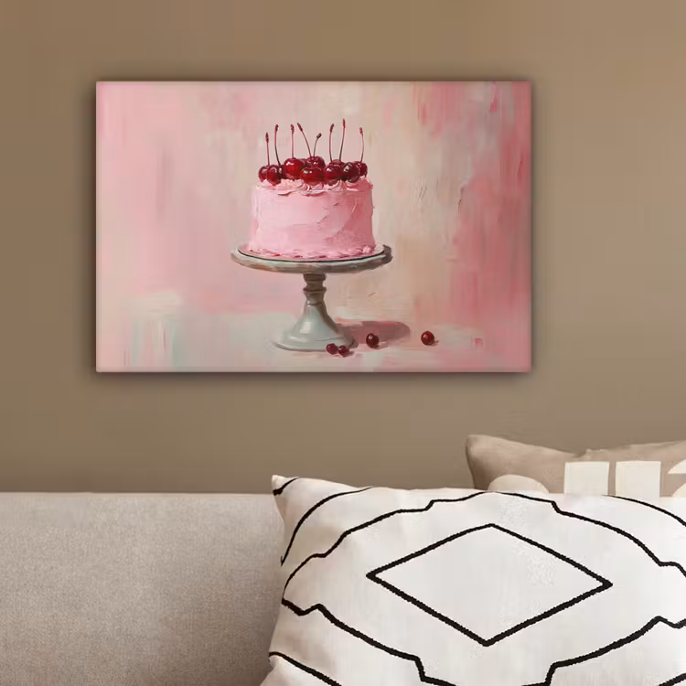 Taart - Pink - Cherry canvas 2cm klein -sfeer3