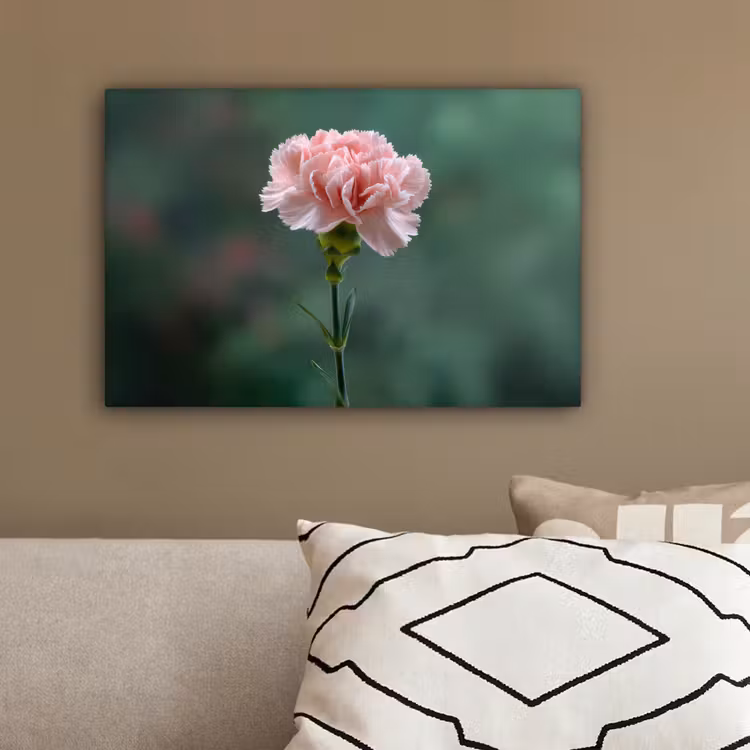 Anjer - Roze - Bloemblaadjes canvas 2cm klein -sfeer3