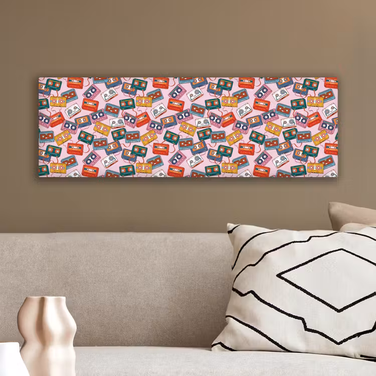 Cassette - Patroon - Roze canvas 2cm klein 828 -sfeer3
