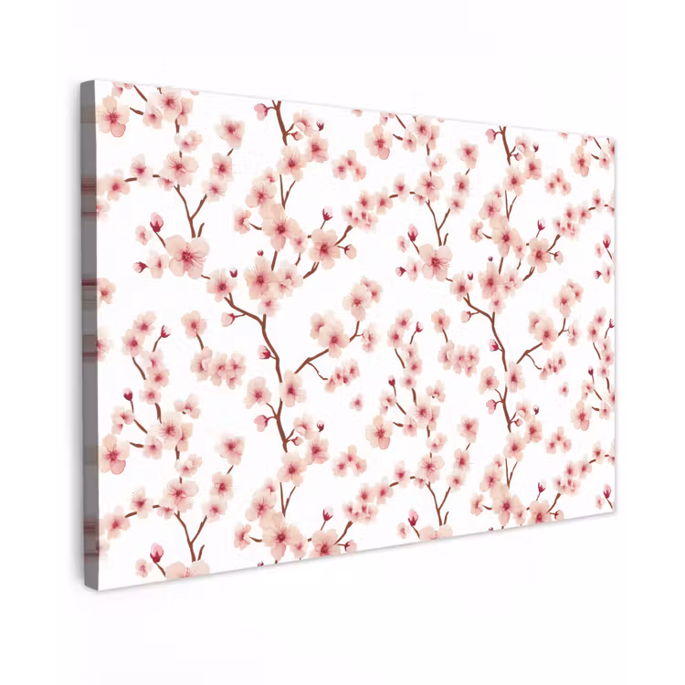 Kersenbloesem - Takken - Roze canvas 2cm klein 34 -z3d