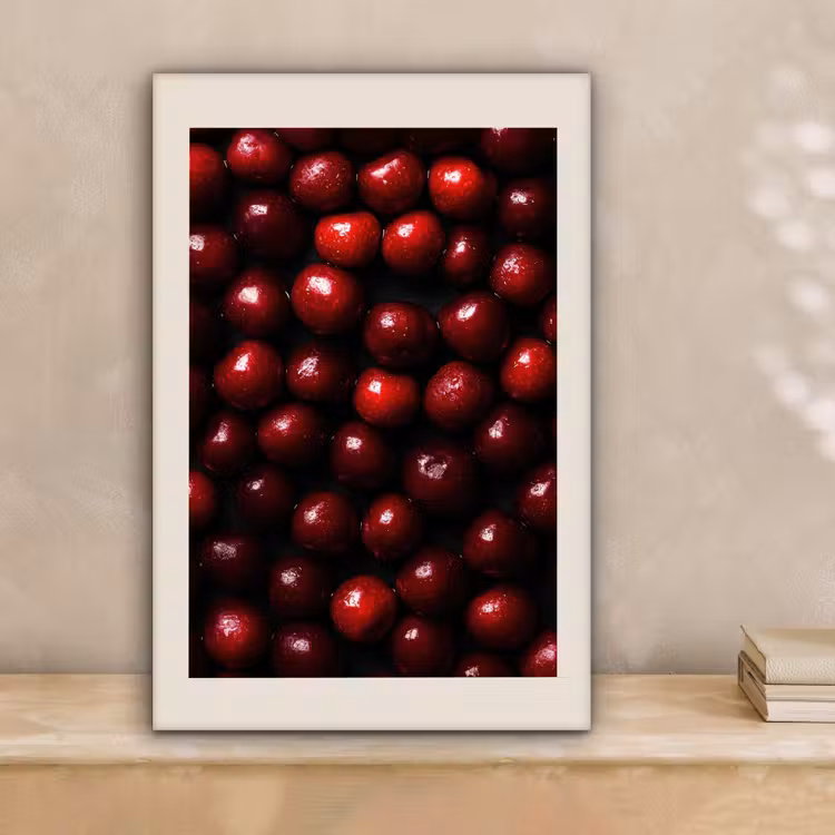 Kersen - Rood canvas 2cm klein -sfeer1