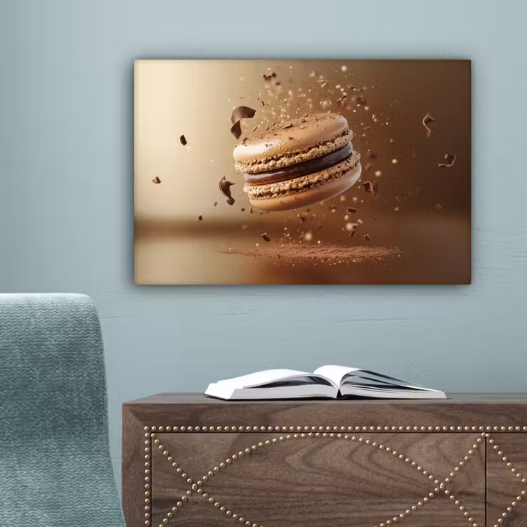 Chocolade - Macarons - Eten - Snoep canvas 2cm klein -sfeer4