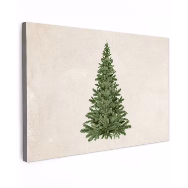 Kerstboom - Groen - Kerstmis - Feestdagen canvas 2cm klein -z3d