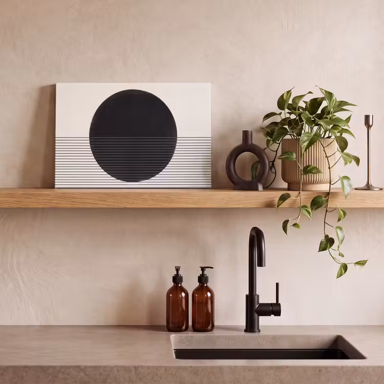 Canvas Print - Circle - Lines - Abstract - Cirkel - Lijnen - Abstract canvas 2cm klein