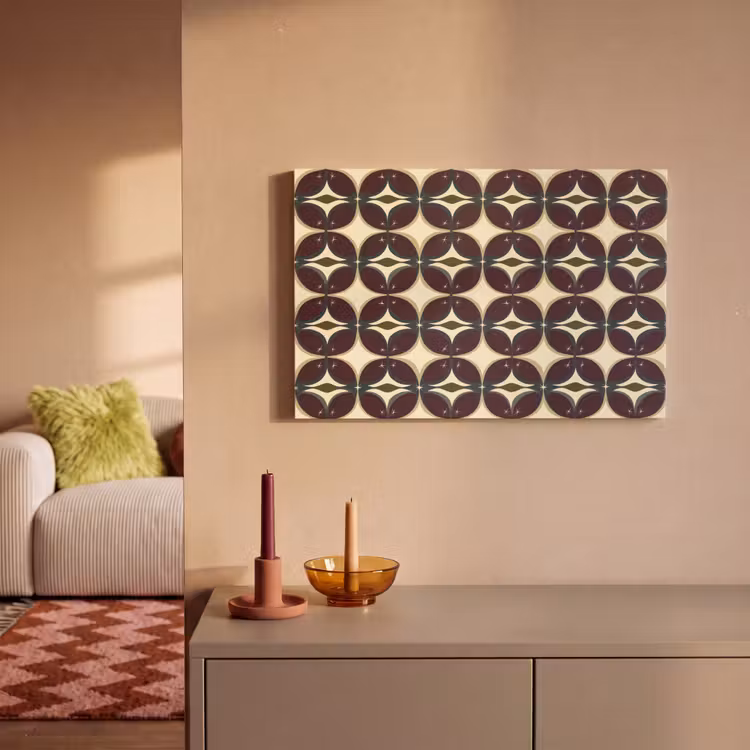 Cirkel - Retro - Kleurrijk canvas 2cm klein 34 -sfeer1