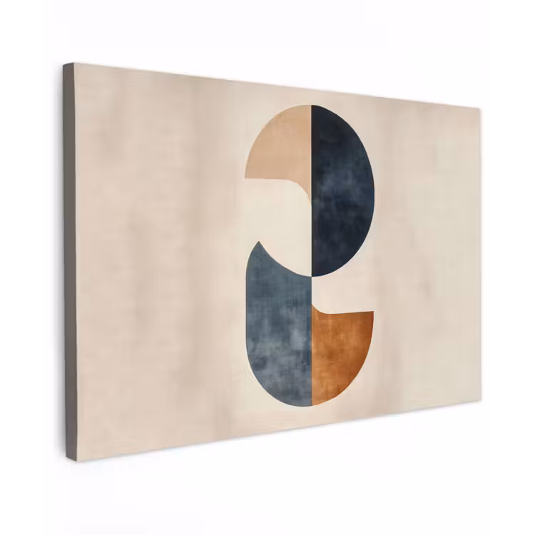 Cirkels - Abstract - Kleurrijk canvas 2cm klein -z3d