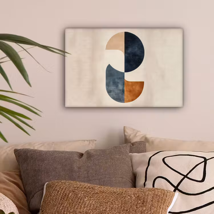 Cirkels - Abstract - Kleurrijk canvas 2cm klein -sfeer1