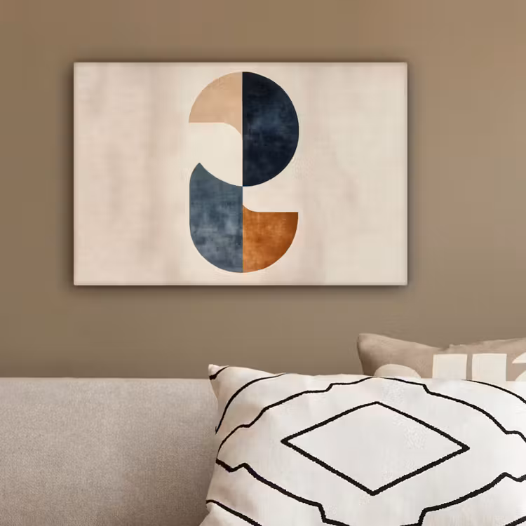 Cirkels - Abstract - Kleurrijk canvas 2cm klein -sfeer3