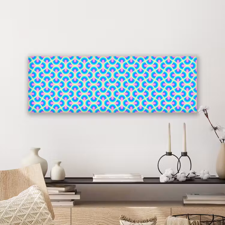 Cirkels - Neon - Bogen canvas 2cm klein 828 -sfeer6