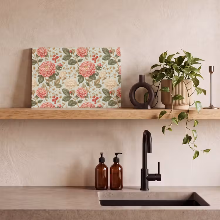 Klassiek - Botanisch - Veelkleurig canvas 2cm klein 34 -sfeer3