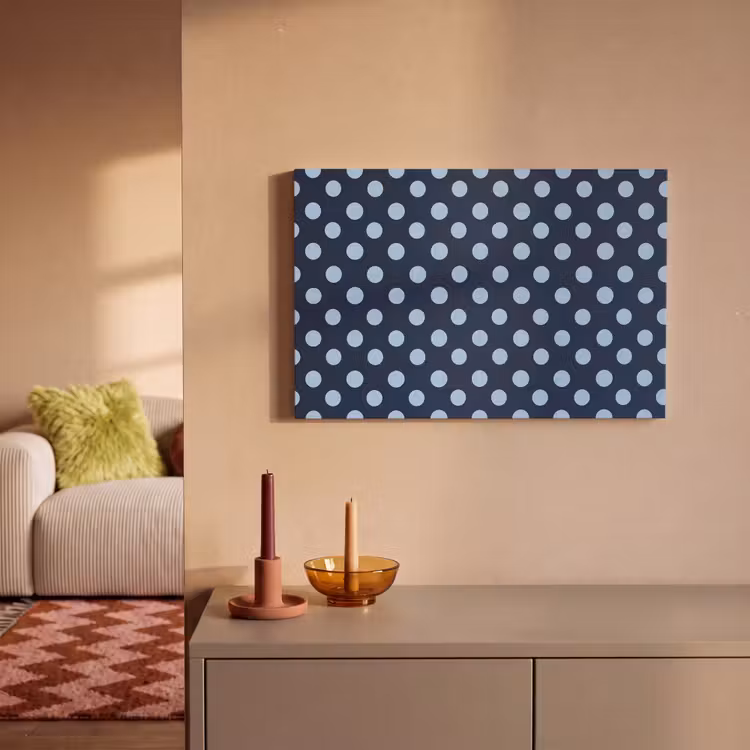 Klassiek - Dots - Blauw canvas 2cm klein 34 -sfeer1