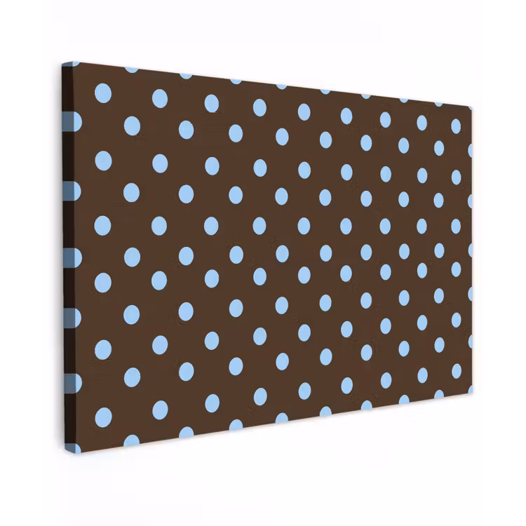 Klassiek - Stippen - Bruin canvas 2cm klein 34 -z3d