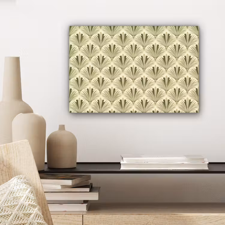 Klassiek - Waaier - Groen canvas 2cm klein 34 -sfeer6