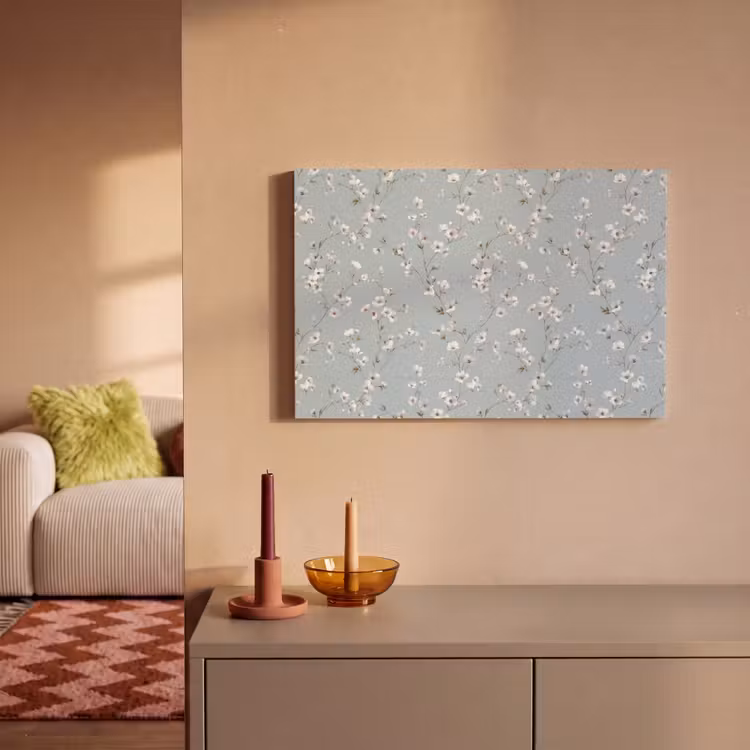 Klassiek - Bloemen - Blauw canvas 2cm klein 34 -sfeer1