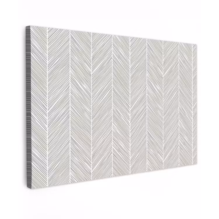 Klassiek - Visgraat - Grijs canvas 2cm klein 34 -z3d