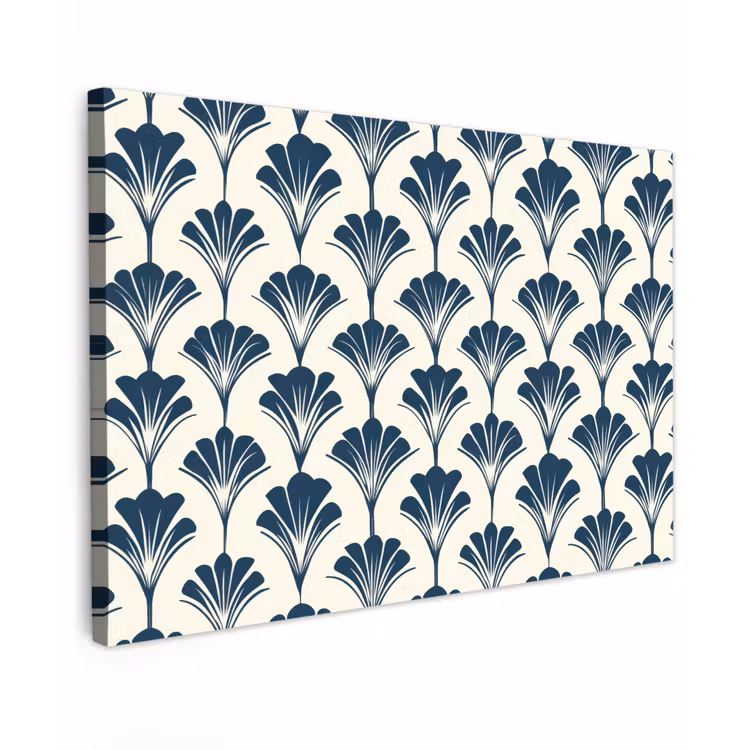Klassiek - Motief - Blauw canvas 2cm klein 34 -z3d