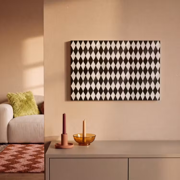 Klassiek - Patroon - Zwart canvas 2cm klein 34 -sfeer1