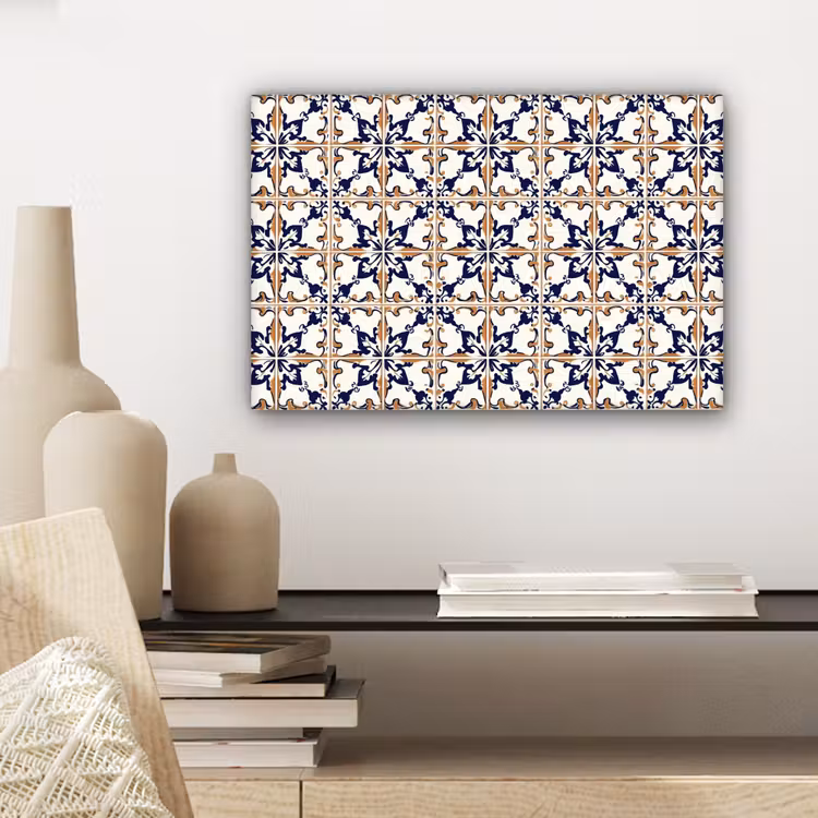 Klassiek - Patroon - Kleurrijk canvas 2cm klein 34 -sfeer6
