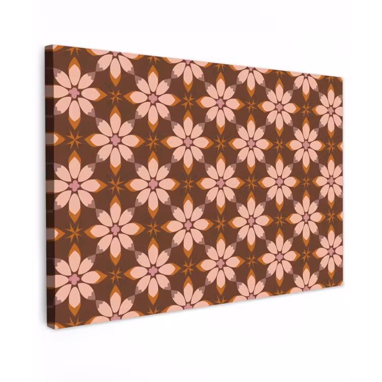 Klassiek - Retro - Bruin canvas 2cm klein 34 -z3d