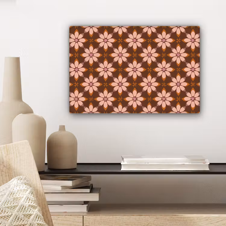 Klassiek - Retro - Bruin canvas 2cm klein 34 -sfeer6