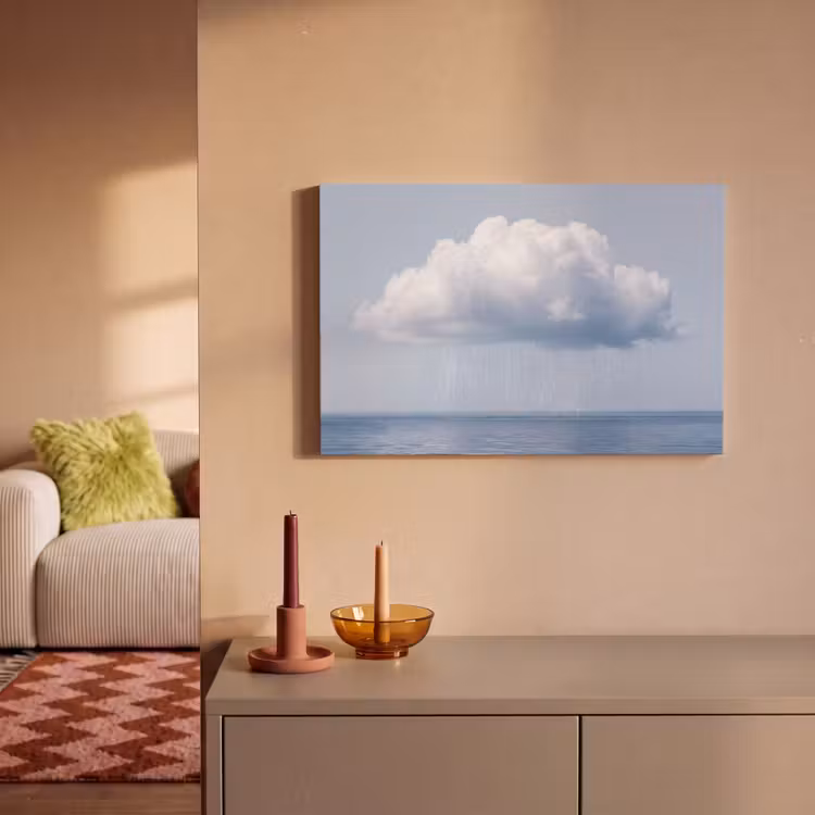 Canvas Print - Cloud - Rain - Nature - Wolk - Regen - Natuur canvas 2cm klein
