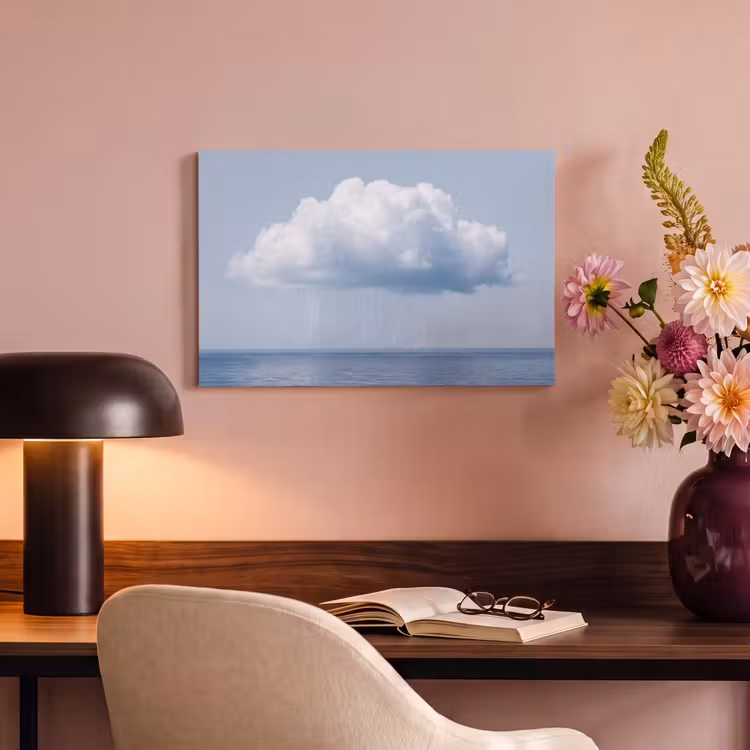 Canvas Print - Cloud - Rain - Nature - Wolk - Regen - Natuur canvas 2cm klein
