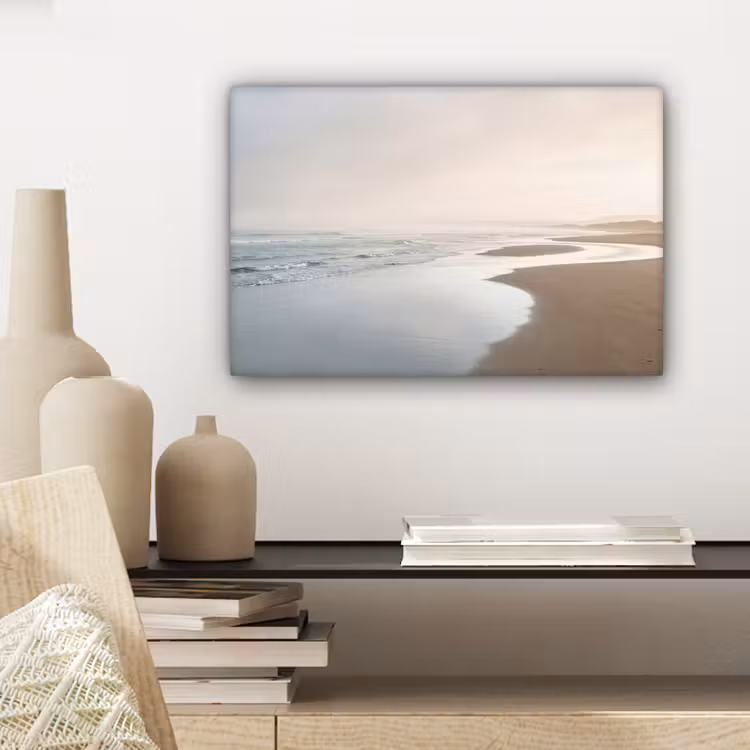 Kustlijn - Strand - Oceaan canvas 2cm klein -sfeer6