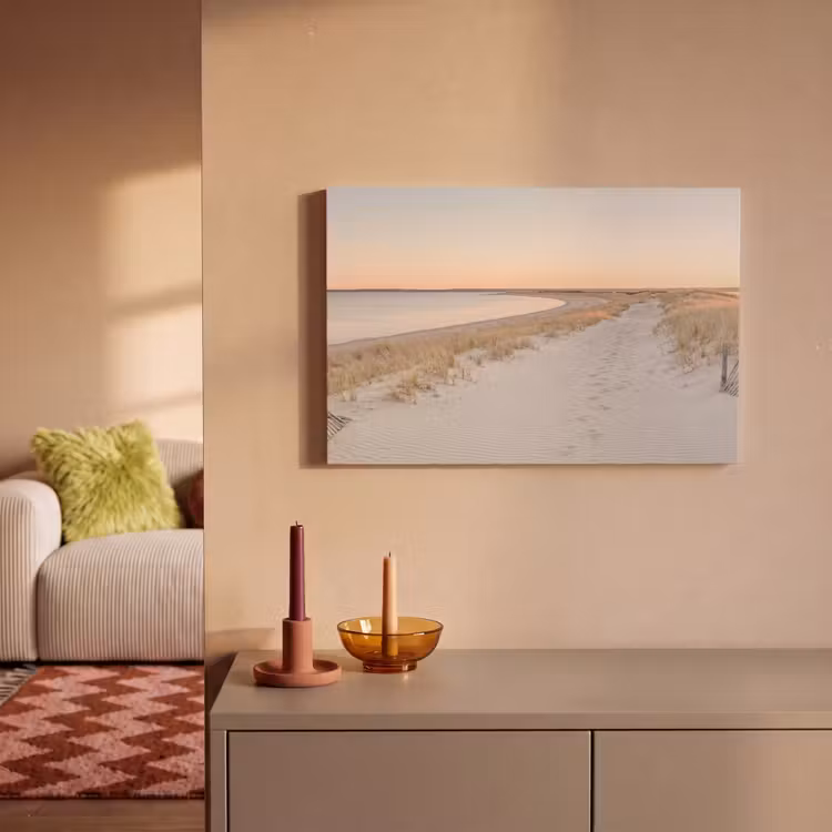 Kustlijn - Horizon - Hek canvas 2cm klein -sfeer1