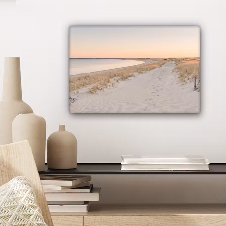 Kustlijn - Horizon - Hek canvas 2cm klein -sfeer6