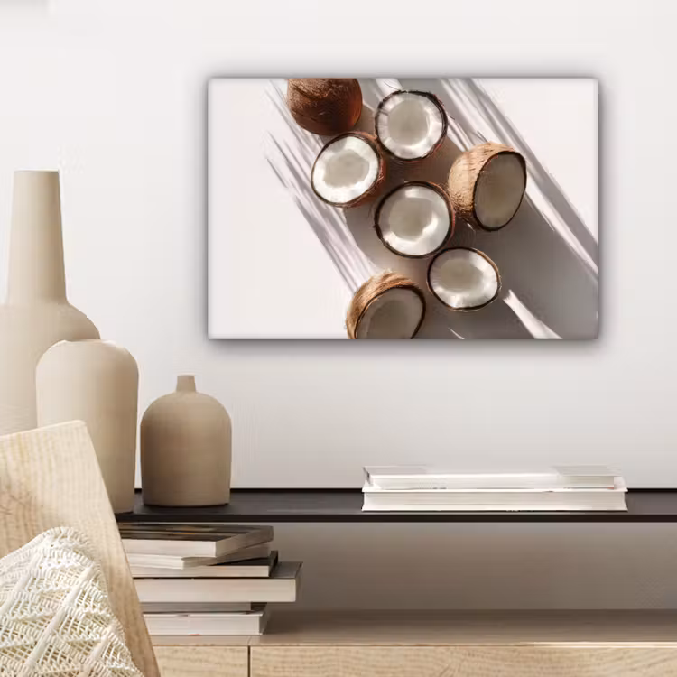Kokosnoten - Bruin - Shaduw canvas 2cm klein -sfeer6