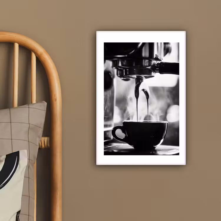 Coffee - Espresso - Koffiemachine - Kop canvas 2cm klein -sfeer3