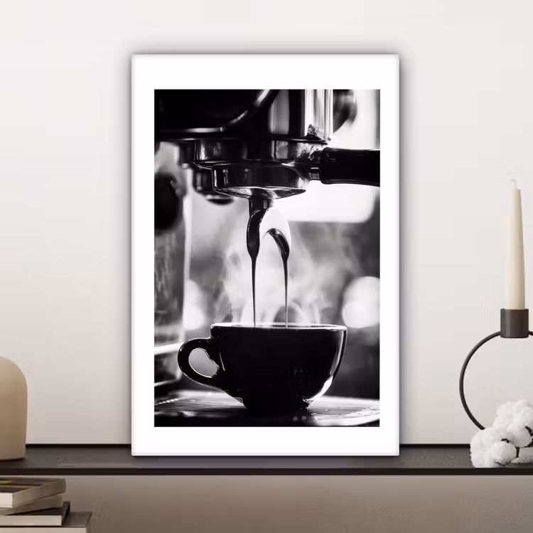 Coffee - Espresso - Koffiemachine - Kop canvas 2cm klein -sfeer6