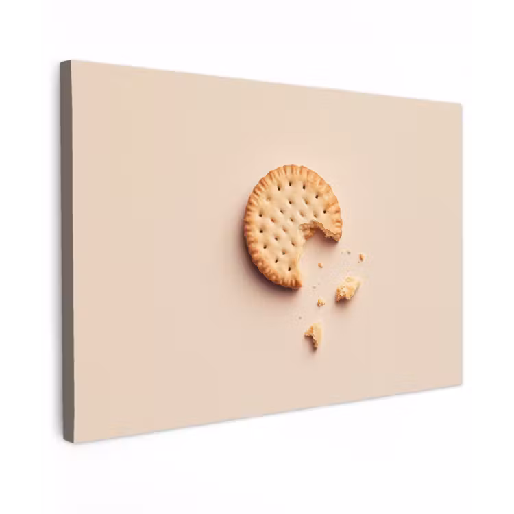 Koekje - Kruimels - beige canvas 2cm klein -z3d