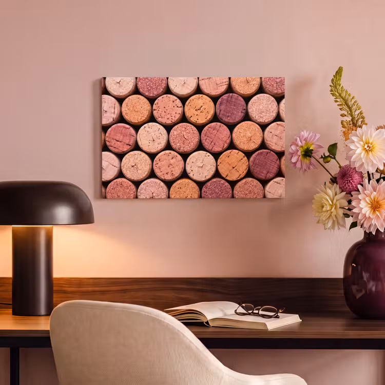 Kurk - Patroon - Abstract - Modern - Rood canvas 2cm klein -sfeer4