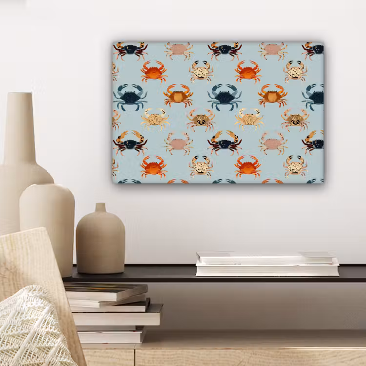 Krabben - Speels - Kleurrijk canvas 2cm klein 34 -sfeer6