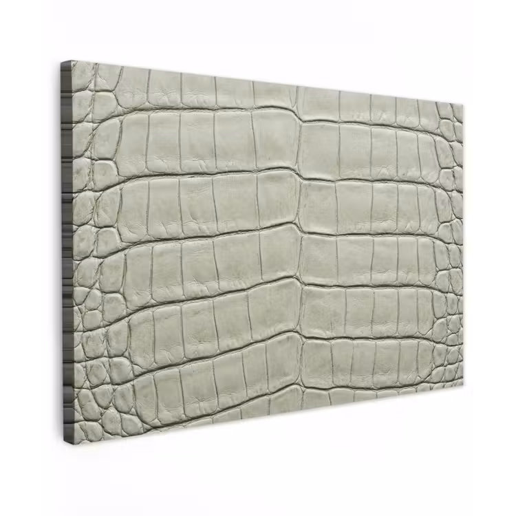 Krokodillenleer - Schubben - Groen canvas 2cm klein -z3d